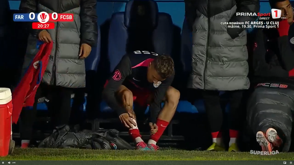 David Miculescu s-a accidentat în Farul - FCSB