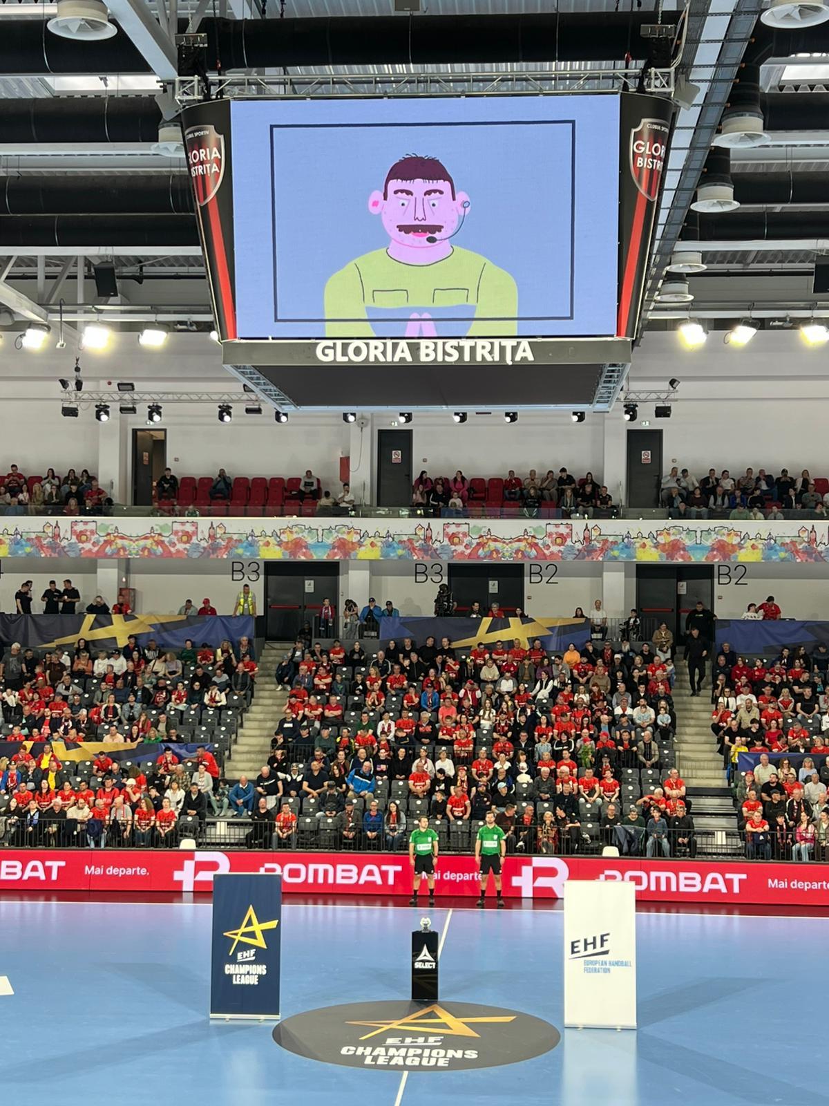 Video-uri educative în TeraPlast Arena din Bistrița