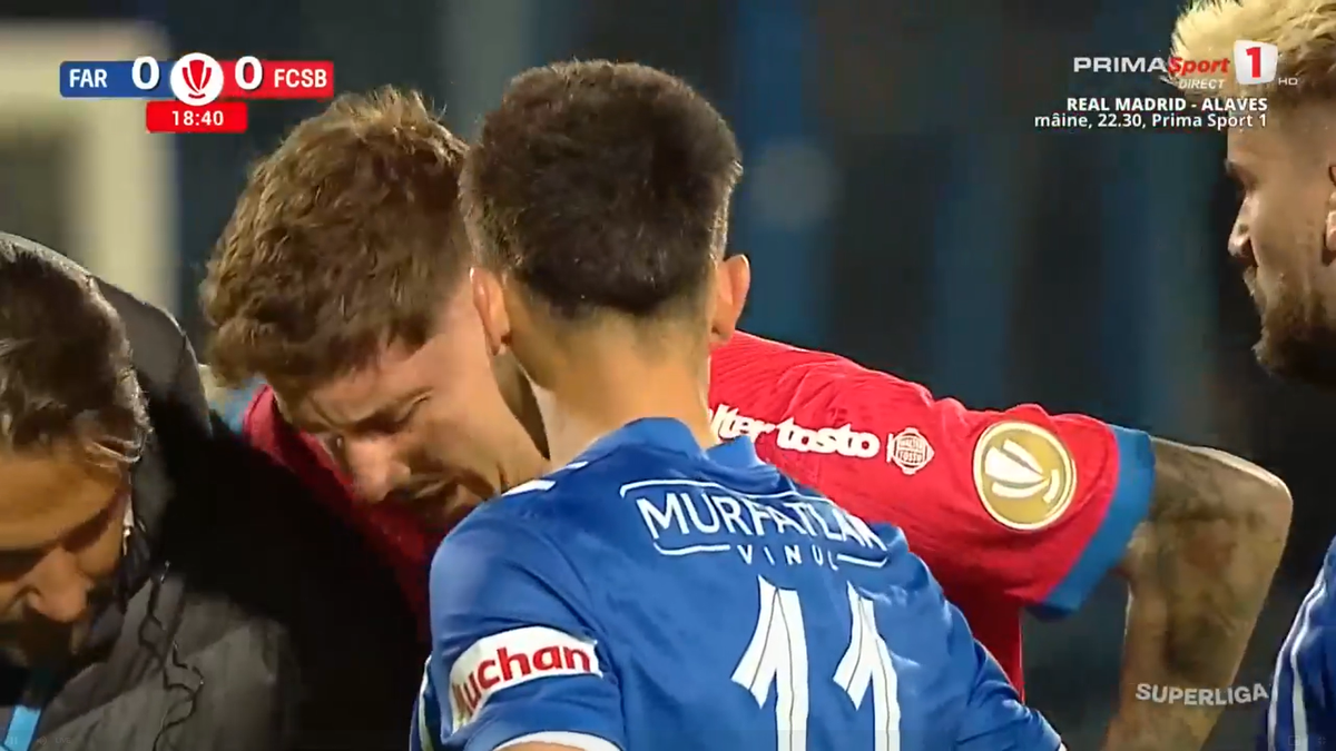 David Miculescu s-a accidentat în Farul - FCSB