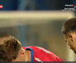 David Miculescu s-a accidentat în Farul - FCSB // FOTO: captură Prima Sport