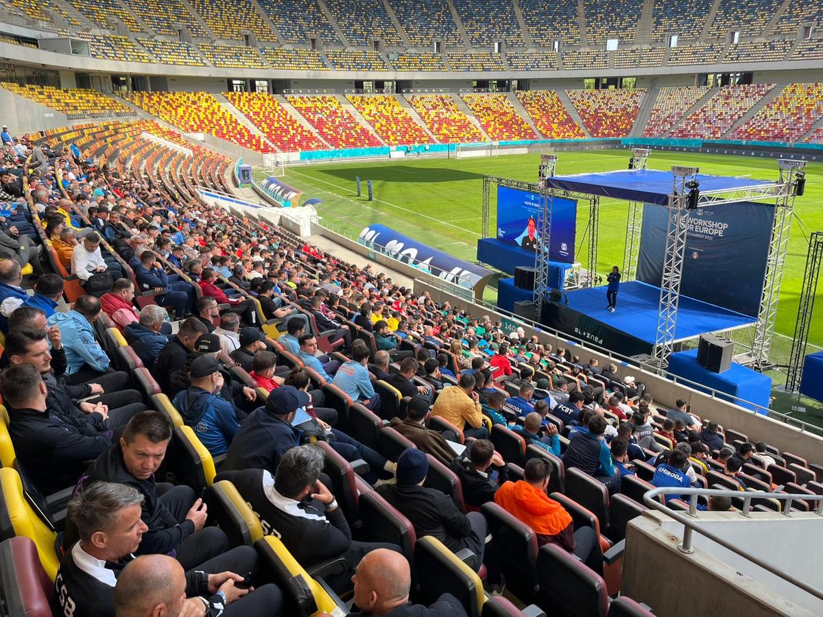 Gică Hagi la evenimentul dinaintea prezentării la națională