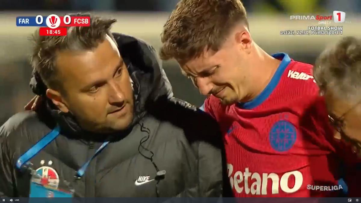 Lovitură pentru FCSB! S-a accidentat și riscă să NU mai joace în acest sezon