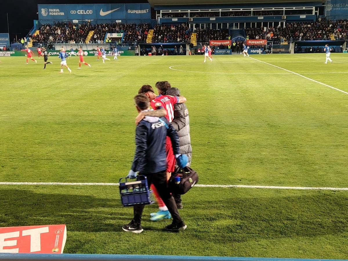 David Miculescu s-a accidentat în Farul - FCSB