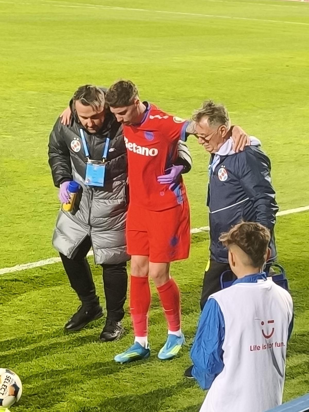 David Miculescu s-a accidentat în Farul - FCSB