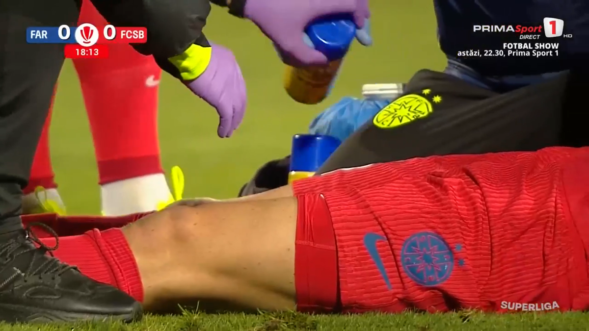 David Miculescu s-a accidentat în Farul - FCSB
