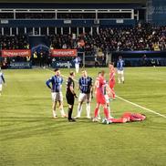 David Miculescu s-a accidentat în Farul - FCSB // FOTO: Ionuț Coman (GSP.ro)