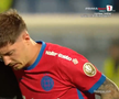 David Miculescu s-a accidentat în Farul - FCSB // FOTO: captură Prima Sport