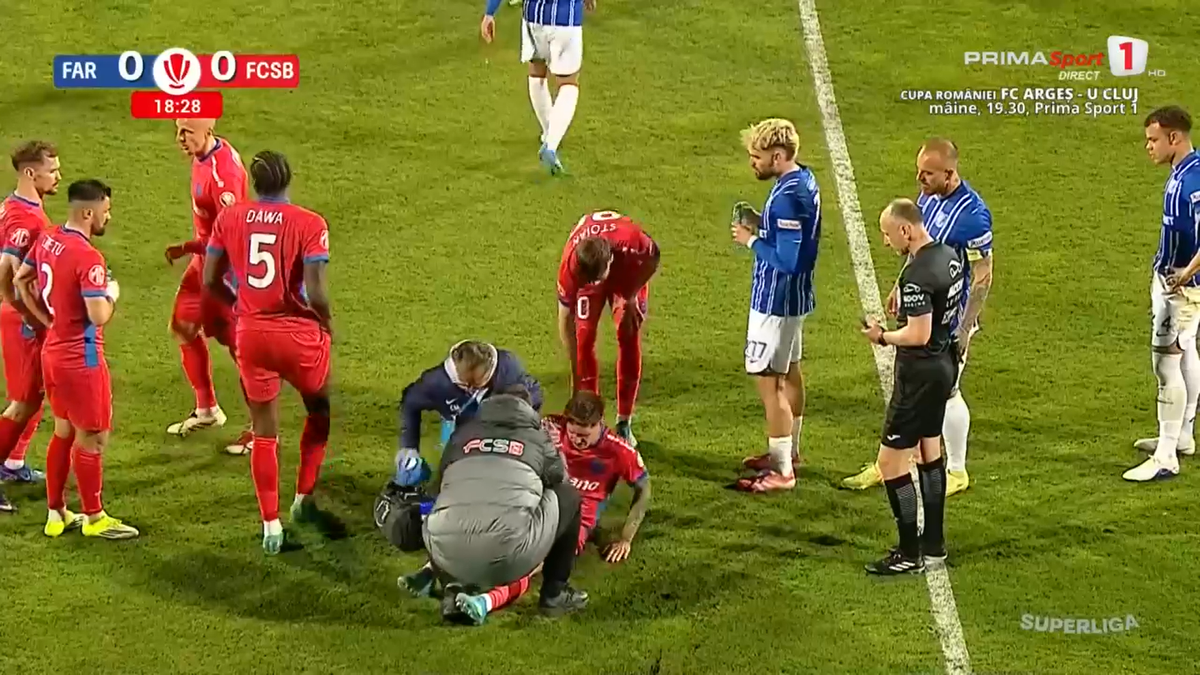 Lovitură pentru FCSB! S-a accidentat și riscă să NU mai joace în acest sezon