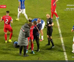 David Miculescu s-a accidentat în Farul - FCSB // FOTO: captură Prima Sport