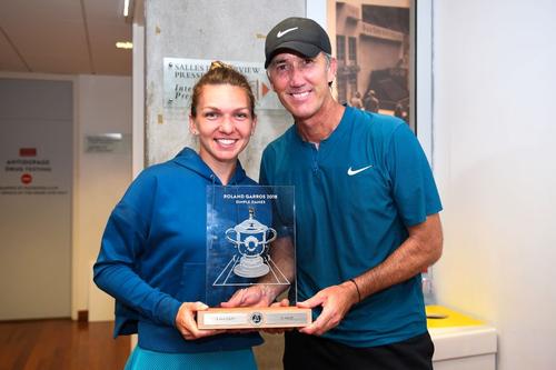 Darren Cahill, alături de Simona Halep // sursă foto: Guliver/gettyimages