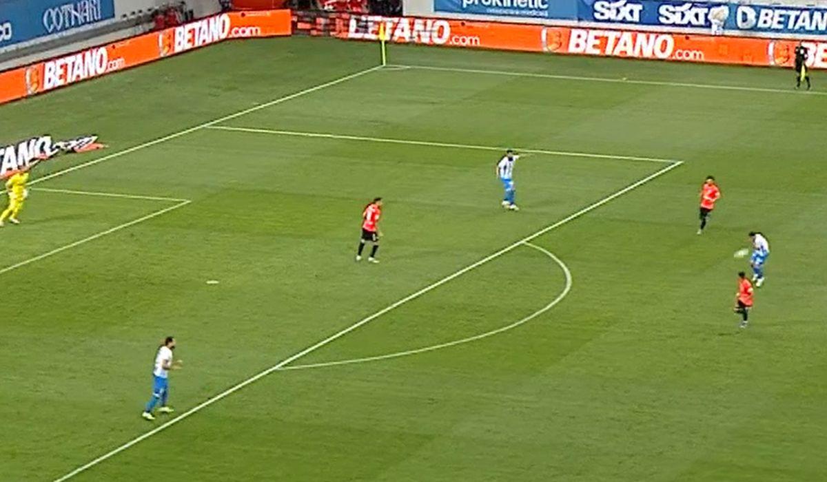Gafă în CSU Craiova - Farul / FOTO: Capturi @Orange Sport 1