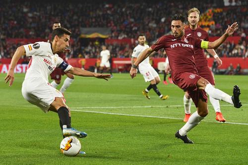 CFR Cluj a fost egala Sevillei în sezonul 2019/2020, stagiune în care andaluzii au câștigat Europa League // foto: Imago Images