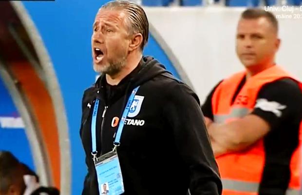 Gafă comică la golul marcat de Jefte în poarta lui CSU Craiova » Nistor, „vânat” de Marius Constantin