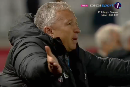 Sepsi - CFR Cluj » Dan Petrescu a răbufnit în minutul 54, când VAR-ul a anulat reușita de 2-1 a lui Nana Boateng.