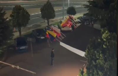 Haos lângă hotelul celor de la FCSB » La ce gest au recurs ultrașii Farului, cu mai puțin de 24 de ore până la derby