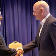 Ebrahim Raisi, la întâlnirea cu Infantino / Sursă foto: Imago Images