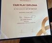 O jucătoare a Gloriei Bistrița, premiată la Gala World Fair Play Awards » Imagini cu gestul care a făcut înconjurul lumii