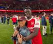Replica lui Bukayo Saka la postarea logodnicei a stârnit hohote de râs după ce Arsenal a luat titlul în Premier League