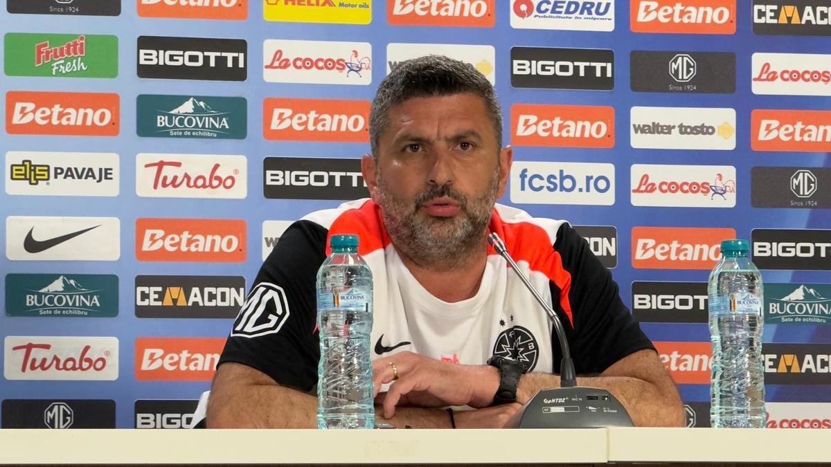 Marius Baciu la prima conferință la FCSB