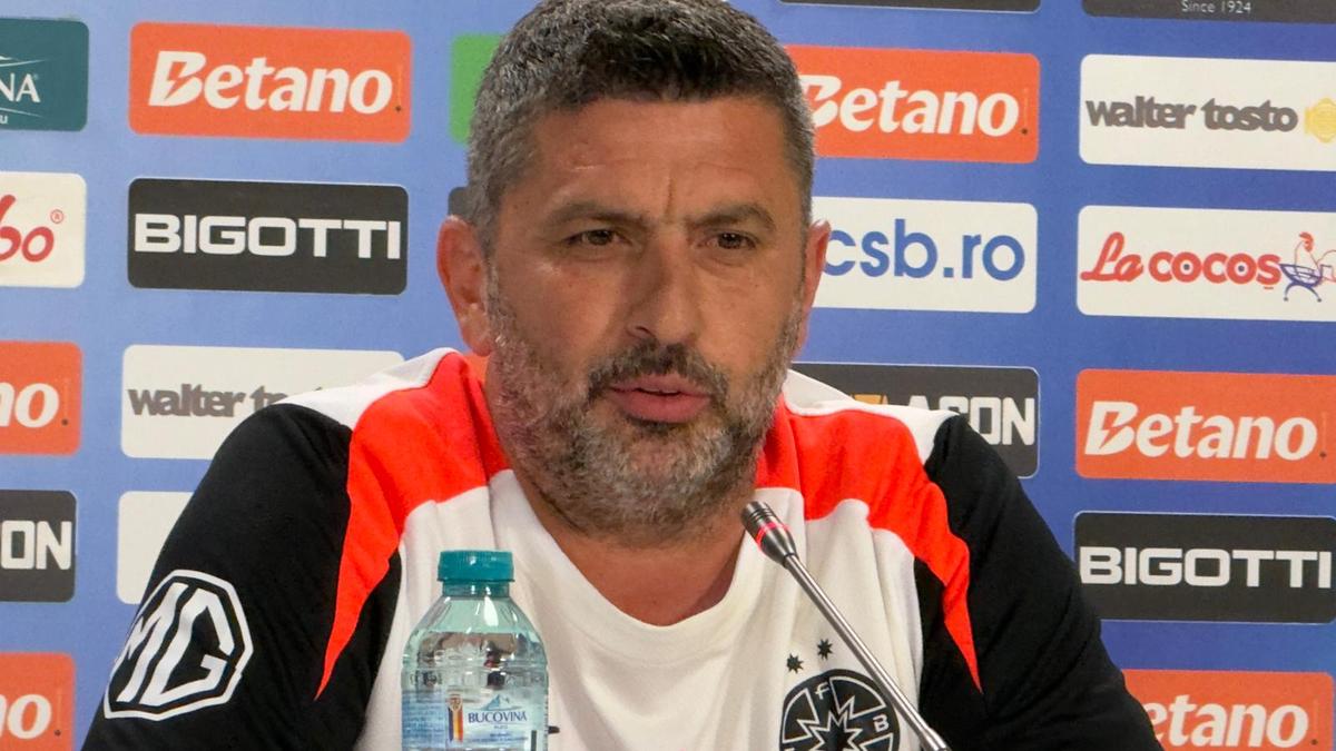 Marius Baciu la prima conferință la FCSB