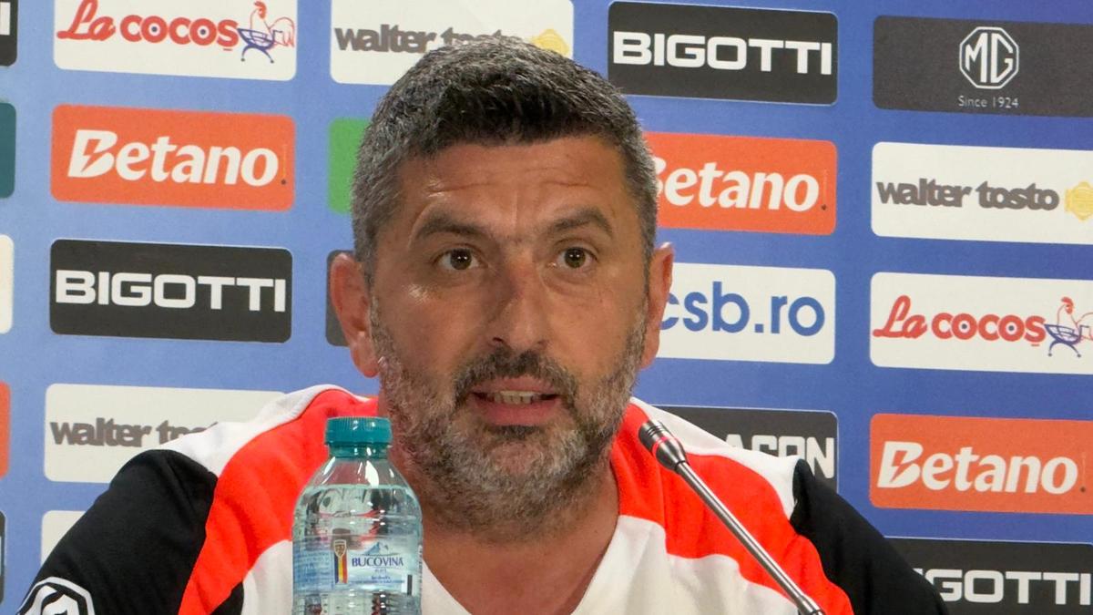 Marius Baciu la prima conferință la FCSB