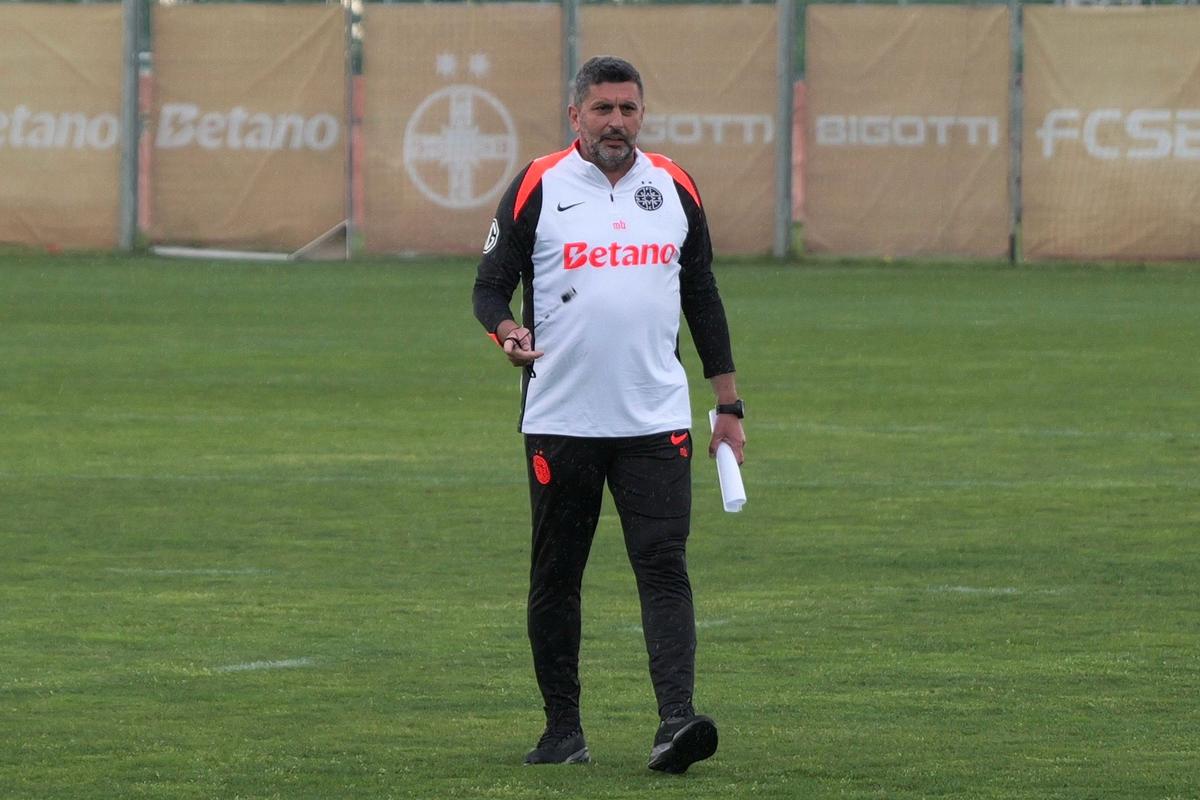 Ploaie torențială la primul antrenament al lui Marius Baciu la FCSB: ce s-a întâmplat la Berceni