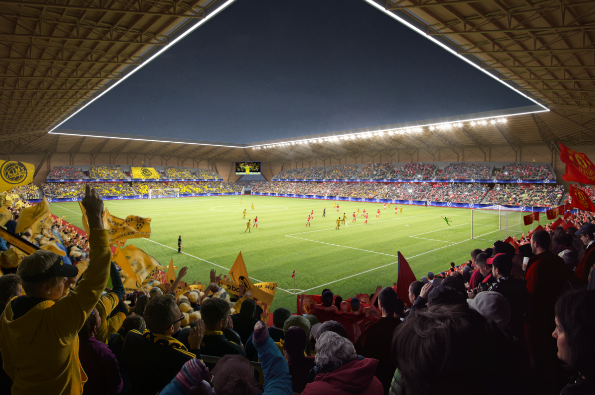 Stadion nou de 10.000 de locuri după parcursul istoric din Liga Campionilor