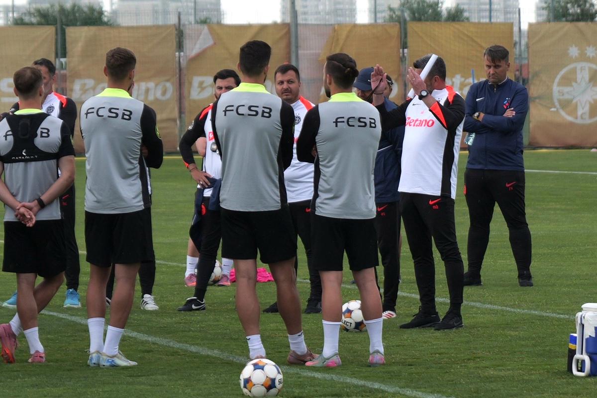 Ploaie torențială la primul antrenament al lui Marius Baciu la FCSB: ce s-a întâmplat la Berceni
