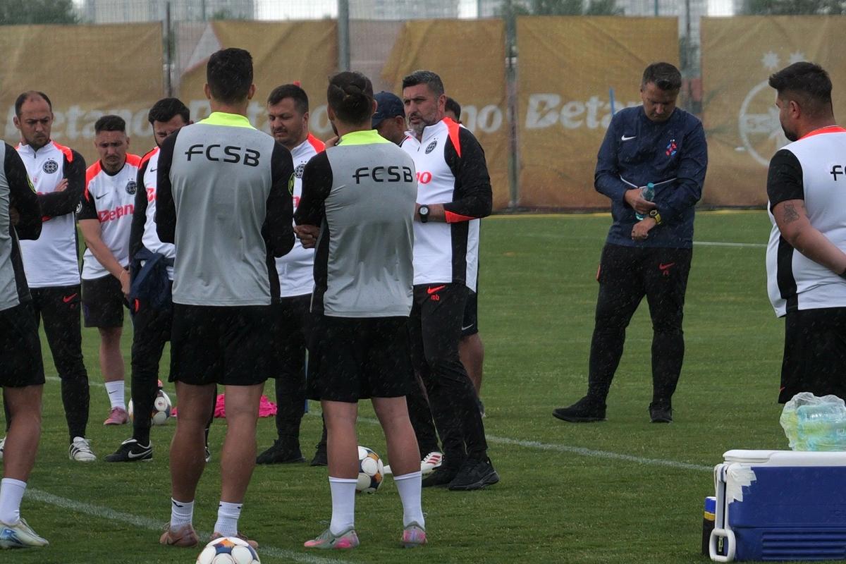 Primul antrenament al celor de la FCSB cu Marius Baciu // foto: Andrei Furnigă (GSP.ro)