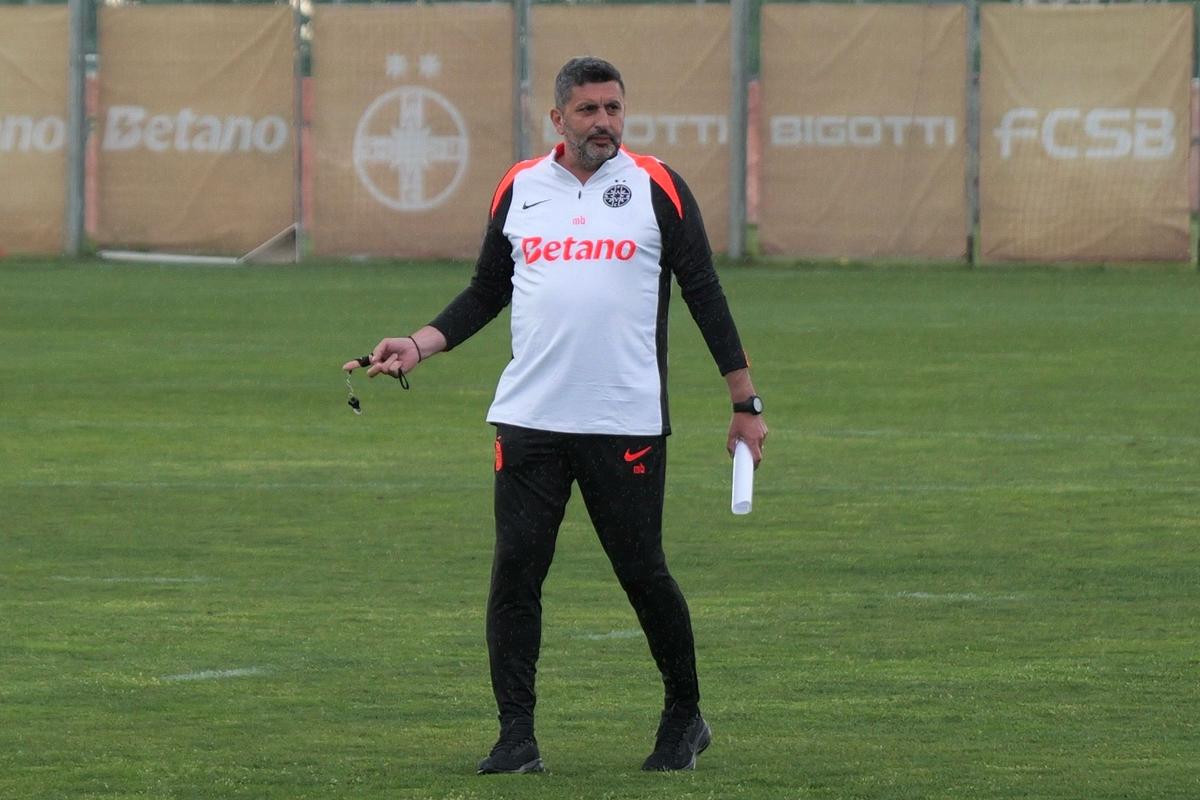 Primul antrenament al celor de la FCSB cu Marius Baciu // foto: Andrei Furnigă (GSP.ro)