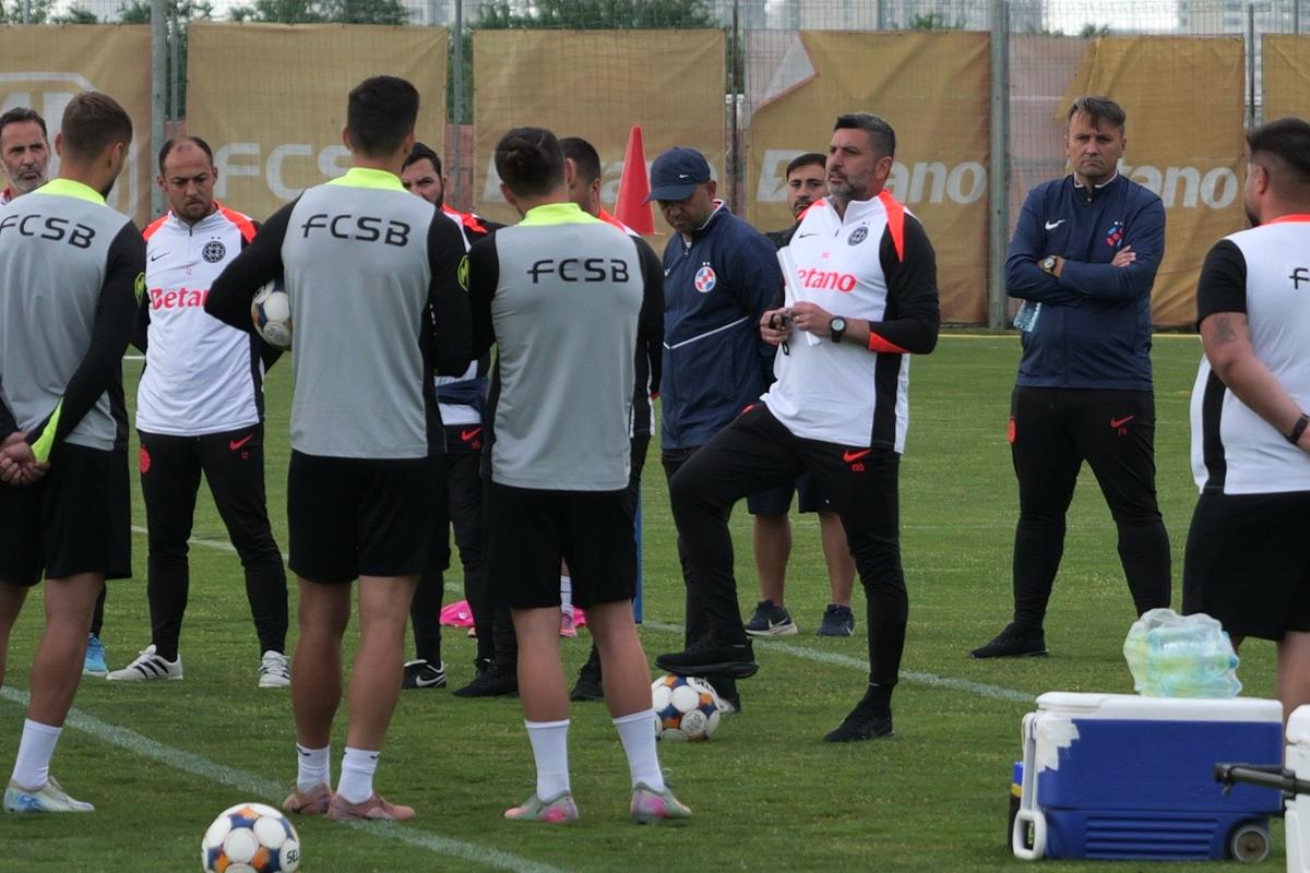 Primul antrenament al celor de la FCSB cu Marius Baciu // foto: Andrei Furnigă (GSP.ro)