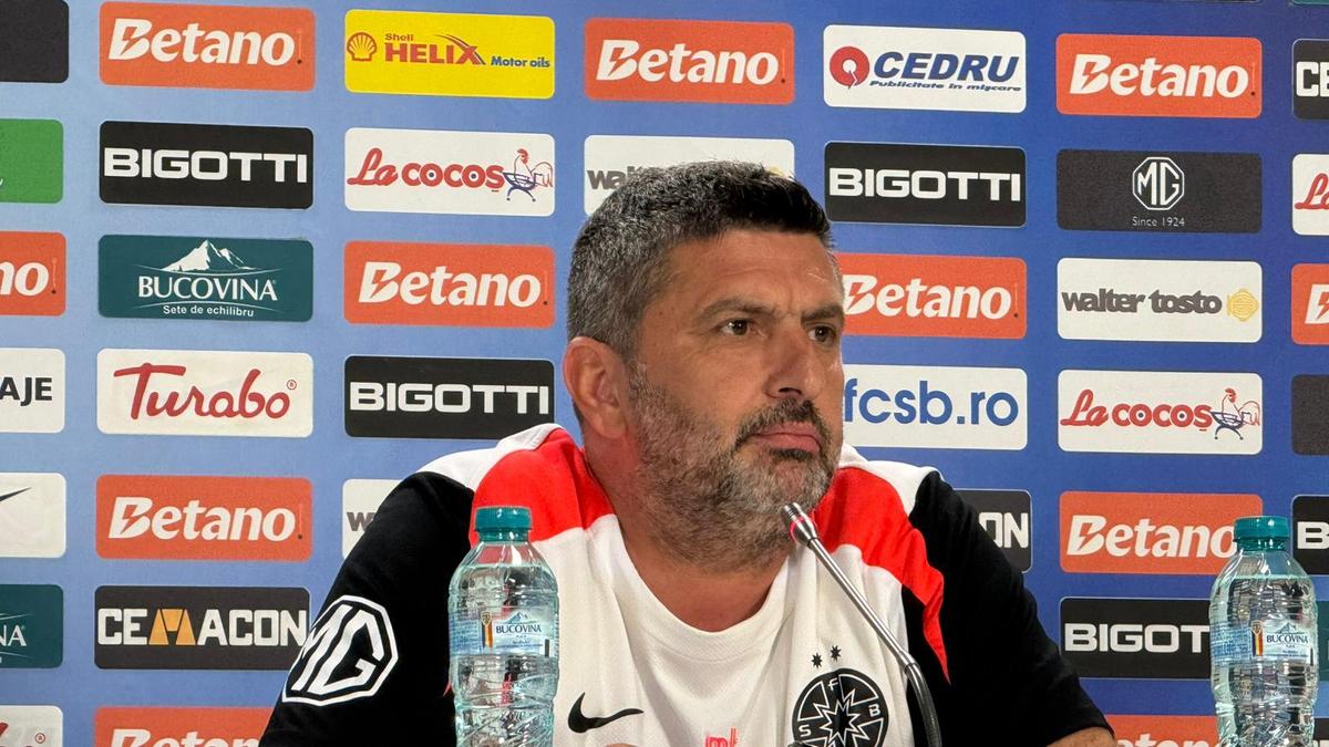 Marius Baciu la prima conferință la FCSB