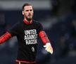 David de Gea încălzindu-se pentru meciul Tottenham - Manchester United 1-1 // Sursă foto: Getty