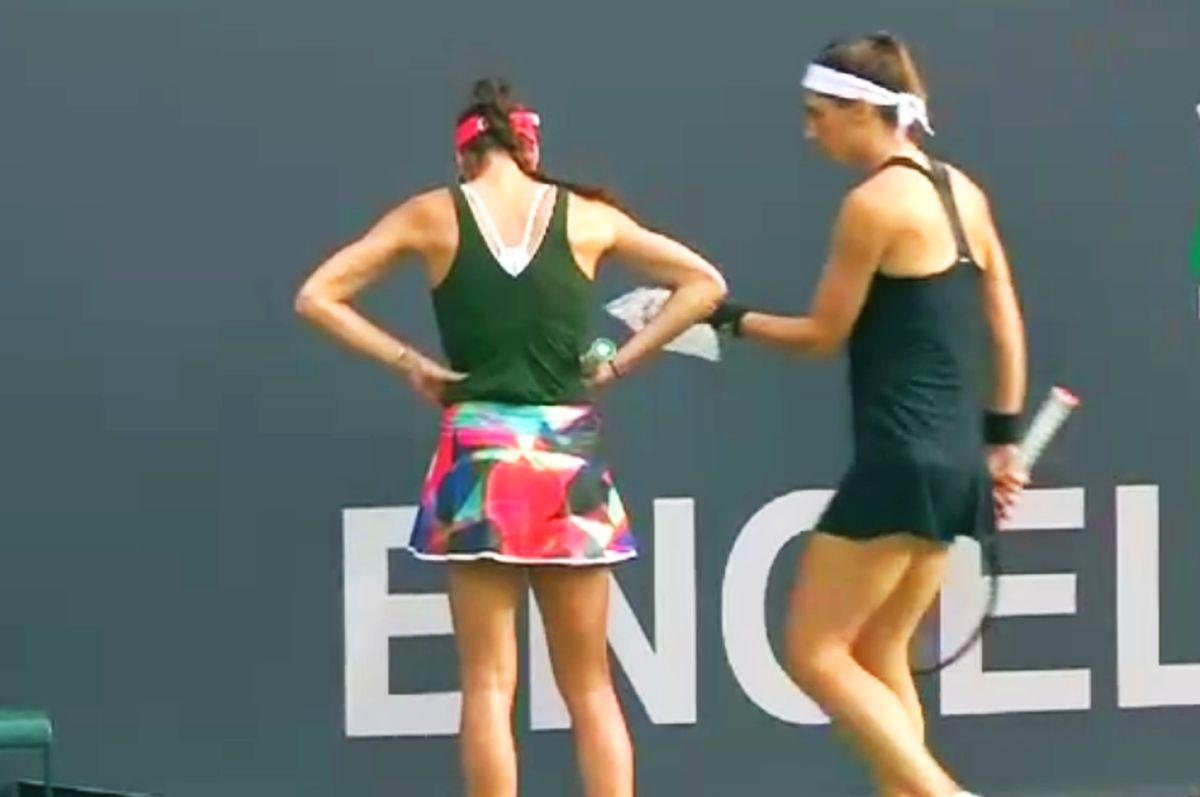 Sorana Cîrstea, lovitură în meciul cu Andrea Petkovic / FOTO: Captură @Digi Sport 2