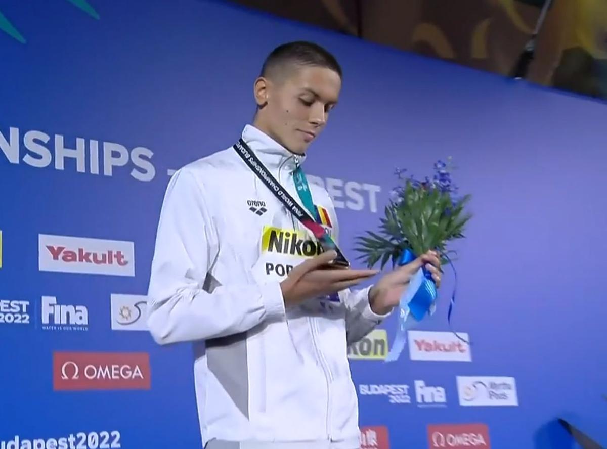 Performanța lui Popovici a făcut înconjurul planetei: „Tocmai l-am auzit spunând asta! Nu e așa, David!” + „Toate recordurile sunt în pericol”