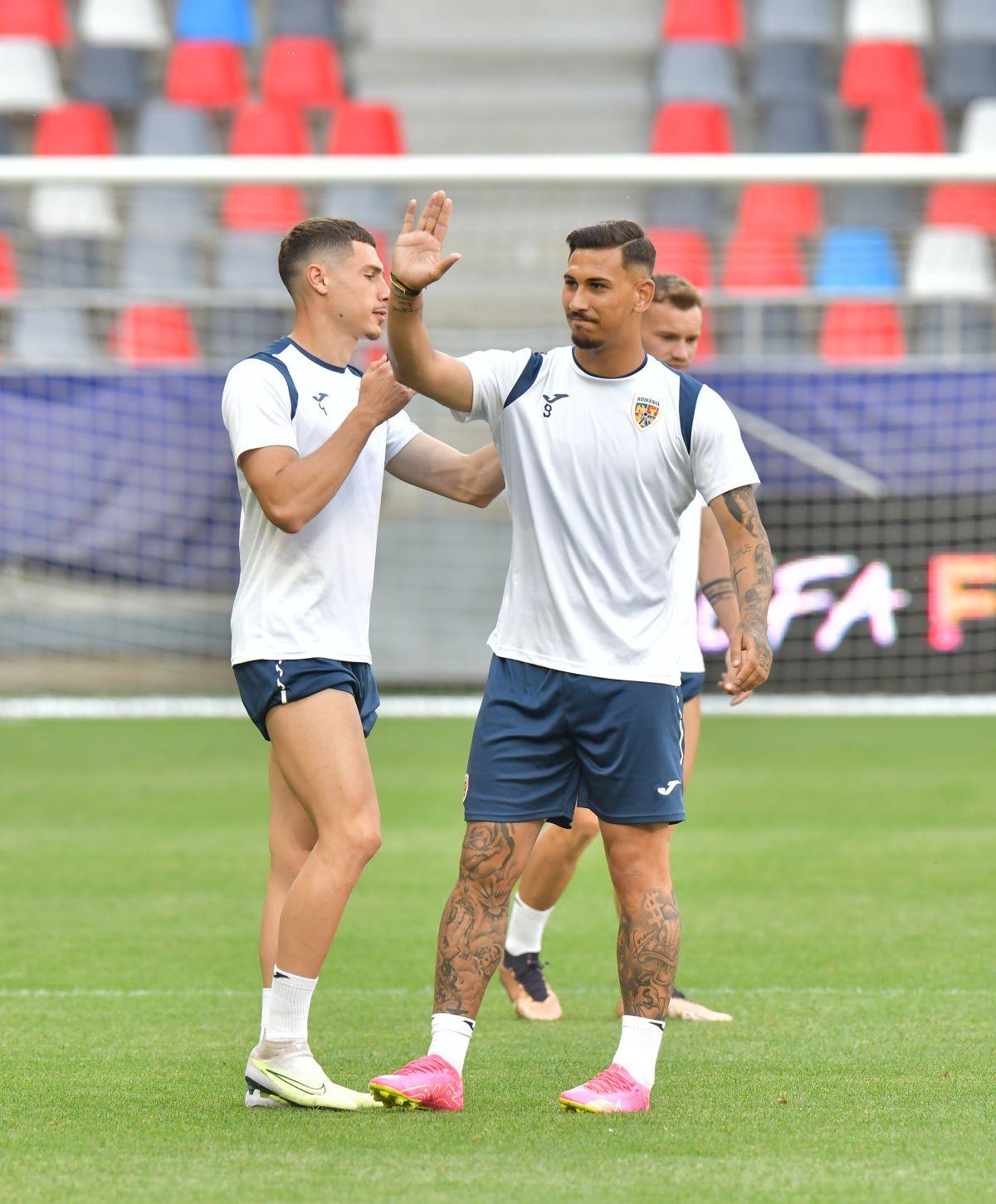 Antrenament România U21 înaintea meciului cu Spania U21
