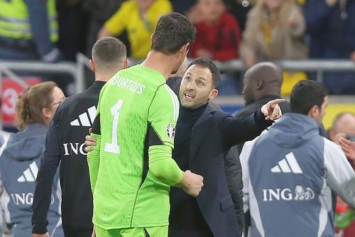 Thibaut Courtois și Domenico Tedesco. Foto: Imago Images