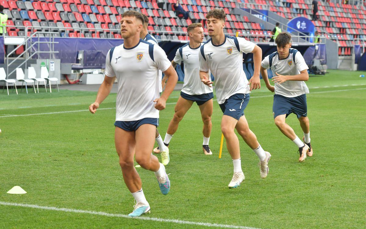 Antrenament România U21 înaintea meciului cu Spania U21