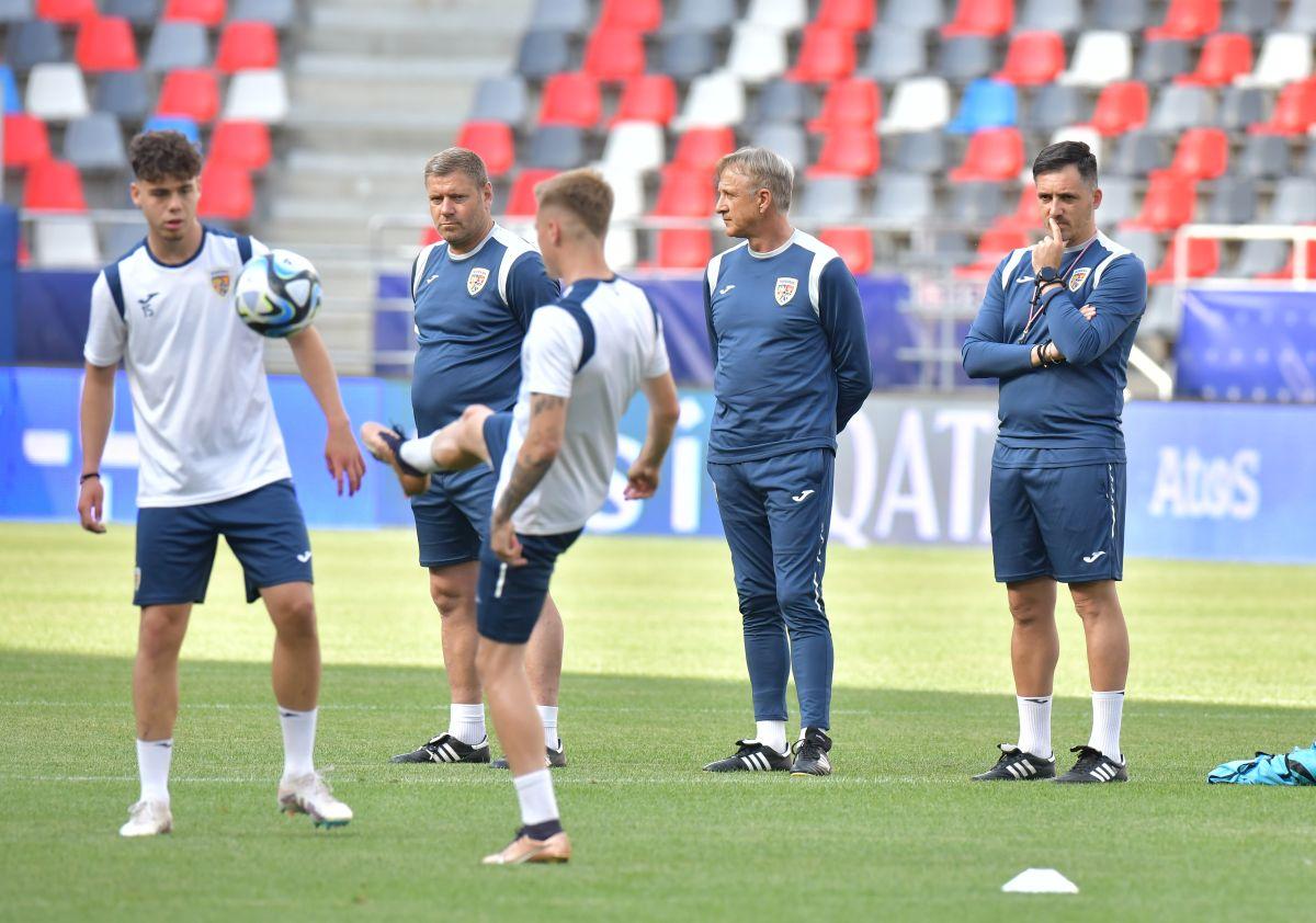 Antrenament România U21 înaintea meciului cu Spania U21