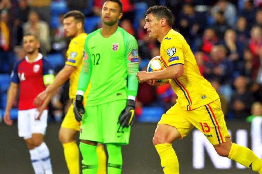 În 2019, Keșeru a fost „lucky number 13” în Norvegia / foto: Arhivă GSP Claudiu Keșeru: „Doza de nebunie ne-a ajutat să câștigăm meciul!” » Care a fost mutarea-cheie a lui Lucescu: „Și-a câștigat locul de titular”