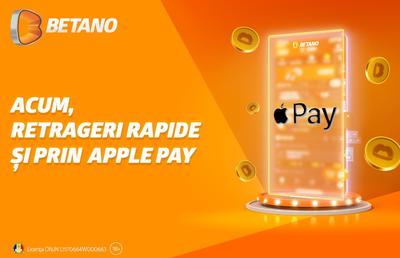 Pe Betano poți retrage câștigurile tale prin Apple Pay