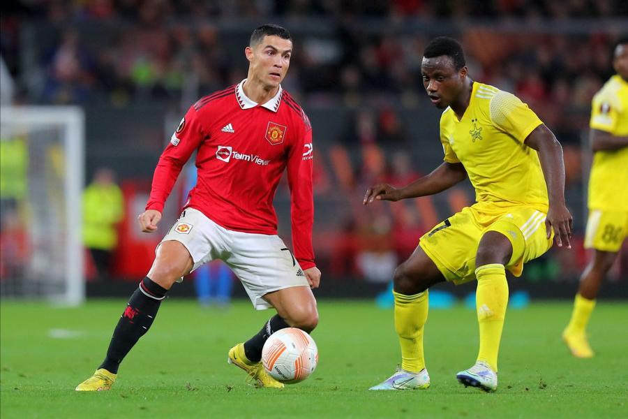 Crsitiano Ronaldo, în meciul cu Sheriff Tiraspol de pe Old Trafford. Foto: Imago Farul - Sheriff Tiraspol, în primul tur al Ligii Campionilor