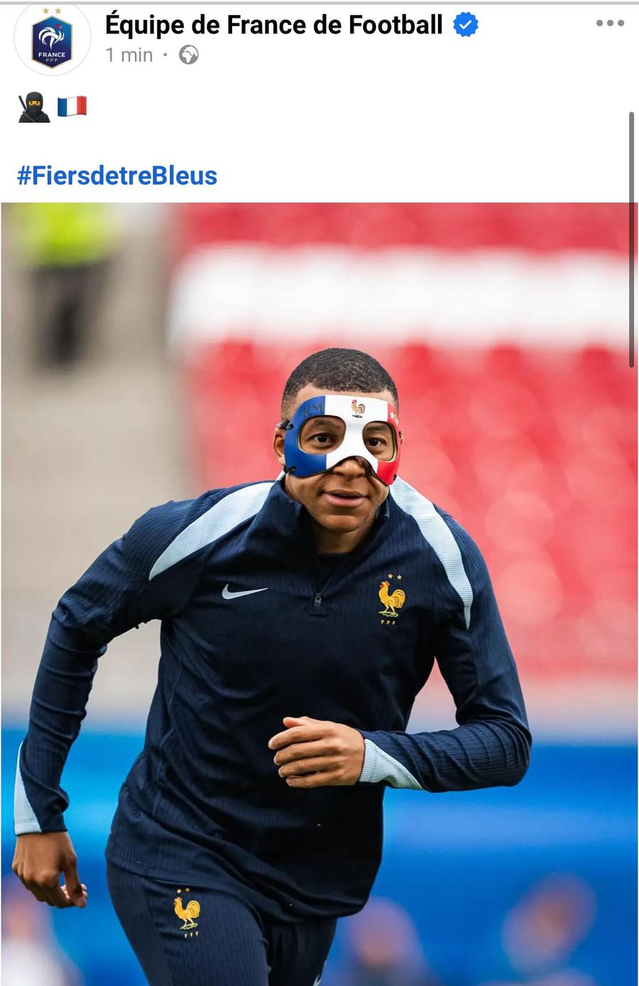 „Zorro” al Franței » Kylian Mbappe va purta o mască specială la Euro, după ce și-a spart nasul