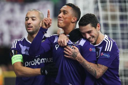 Nicolae Stanciu și Youri Tielemans, colegi la Anderlecht. Sursă foto: Imago