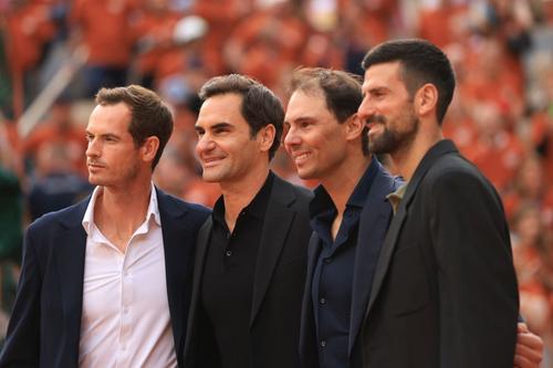 Andy Murray, alături de Roger Federer, Rafael Nadal și Novak Djokovic/Foto: Getty Images