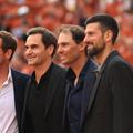 Andy Murray, alături de Roger Federer, Rafael Nadal și Novak Djokovic/Foto: Getty Images