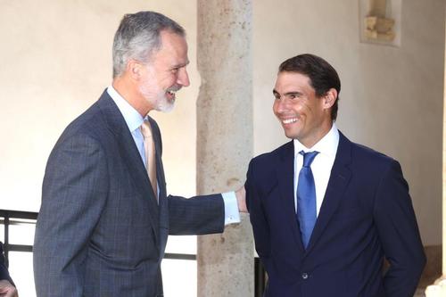 Rafael Nadal, alături de Regele Felipe al VI-lea/Foto: X