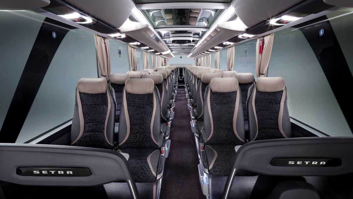 Noul autocar al celor de la FCSB. Foto: setra-bus.com
