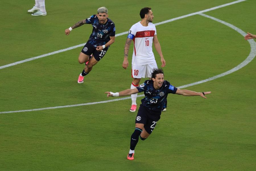 Galarza a deschis scorul în meciul cu Turcia în minutul 2 / Foto: Ionuț Iordache GSP Recordul de cel mai rapid gol la acest Mondial, bătut de două ori într-o seară