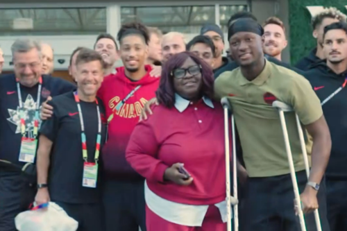 Ismael Kone, revedere cu colegii canadieni // foto: X @CANMNT_Official